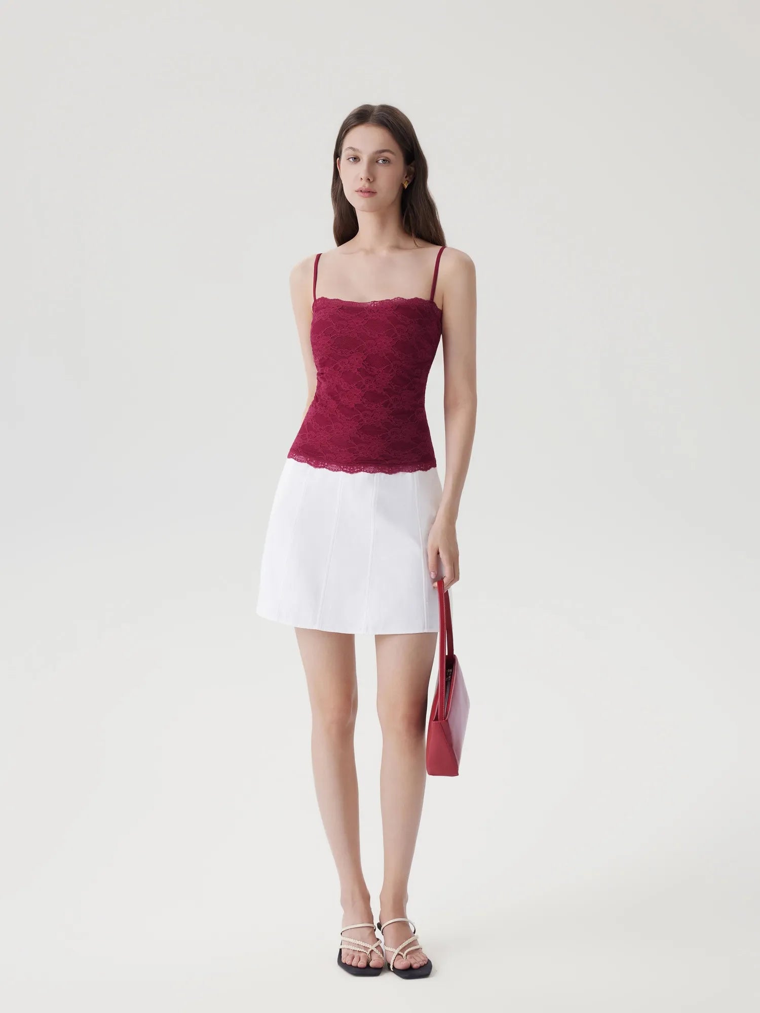 Lace Double Lined Y2K Tank Tops-SUUKSESS-SUUKSESS