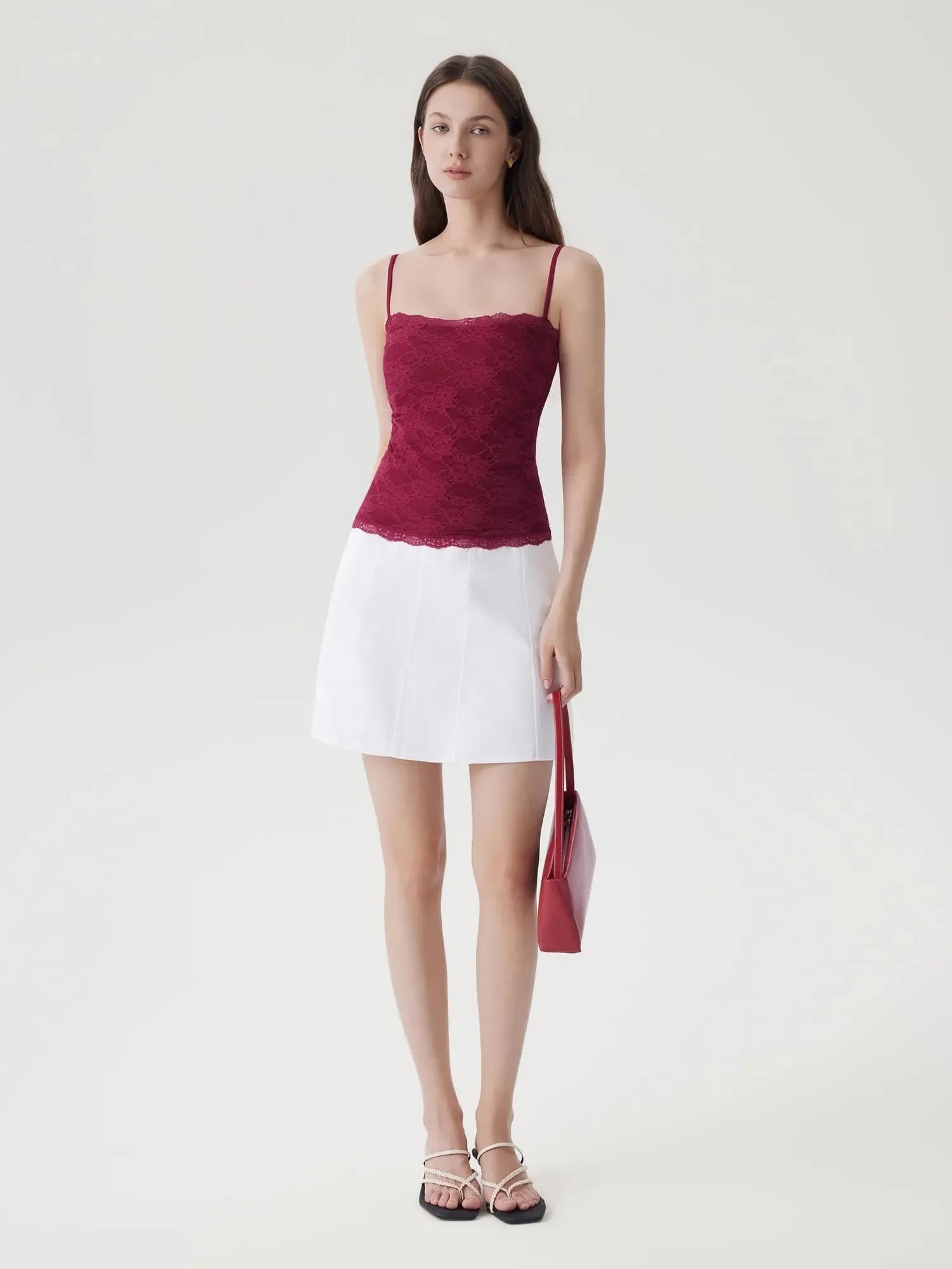 Lace Double Lined Y2K Tank Tops-SUUKSESS-SUUKSESS