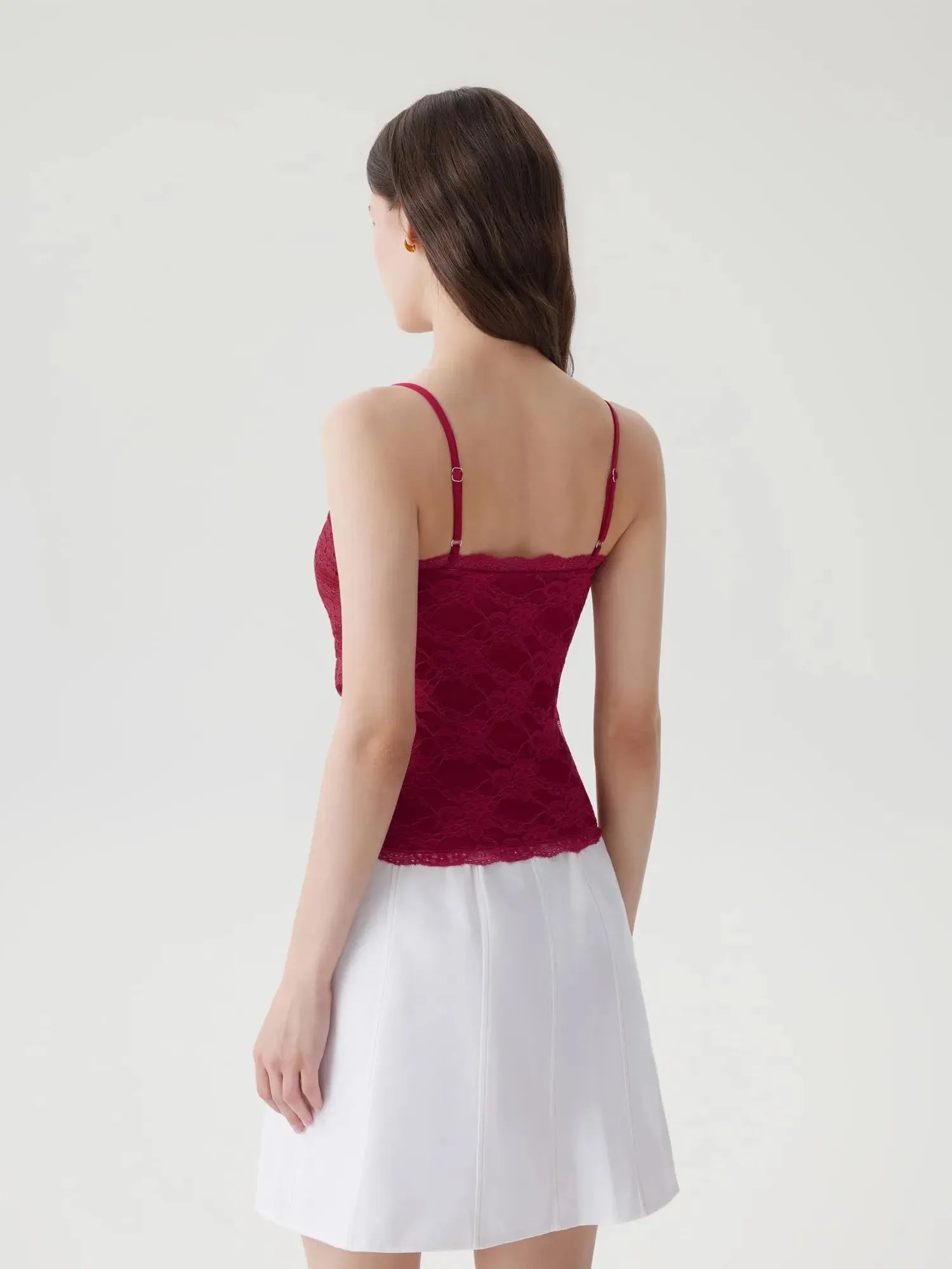 Lace Double Lined Y2K Tank Tops-SUUKSESS-SUUKSESS