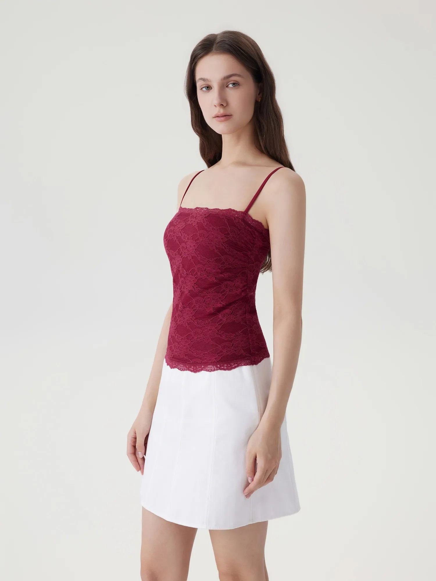 Lace Double Lined Y2K Tank Tops-SUUKSESS-SUUKSESS