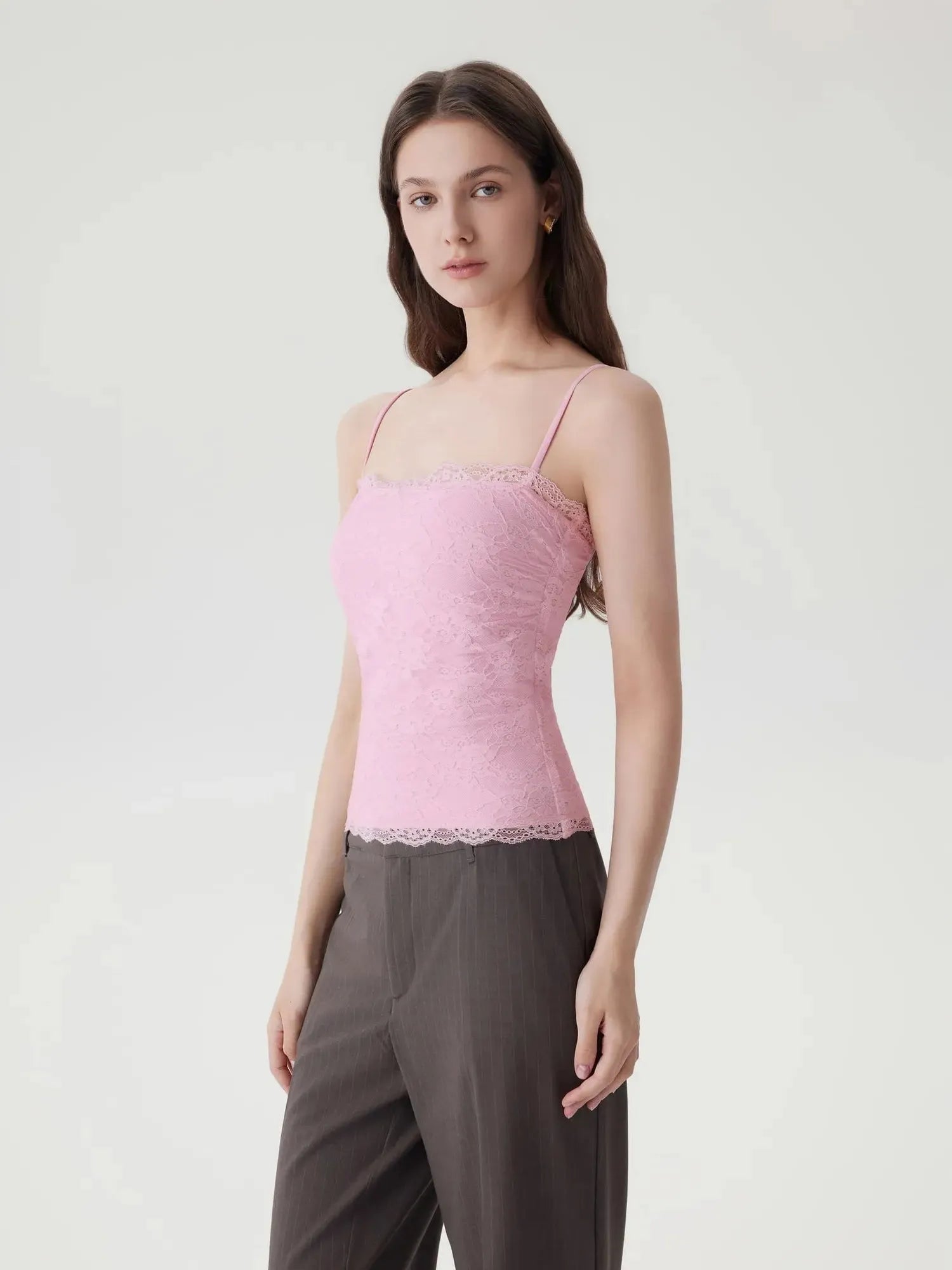 Lace Double Lined Y2K Tank Tops-SUUKSESS-SUUKSESS