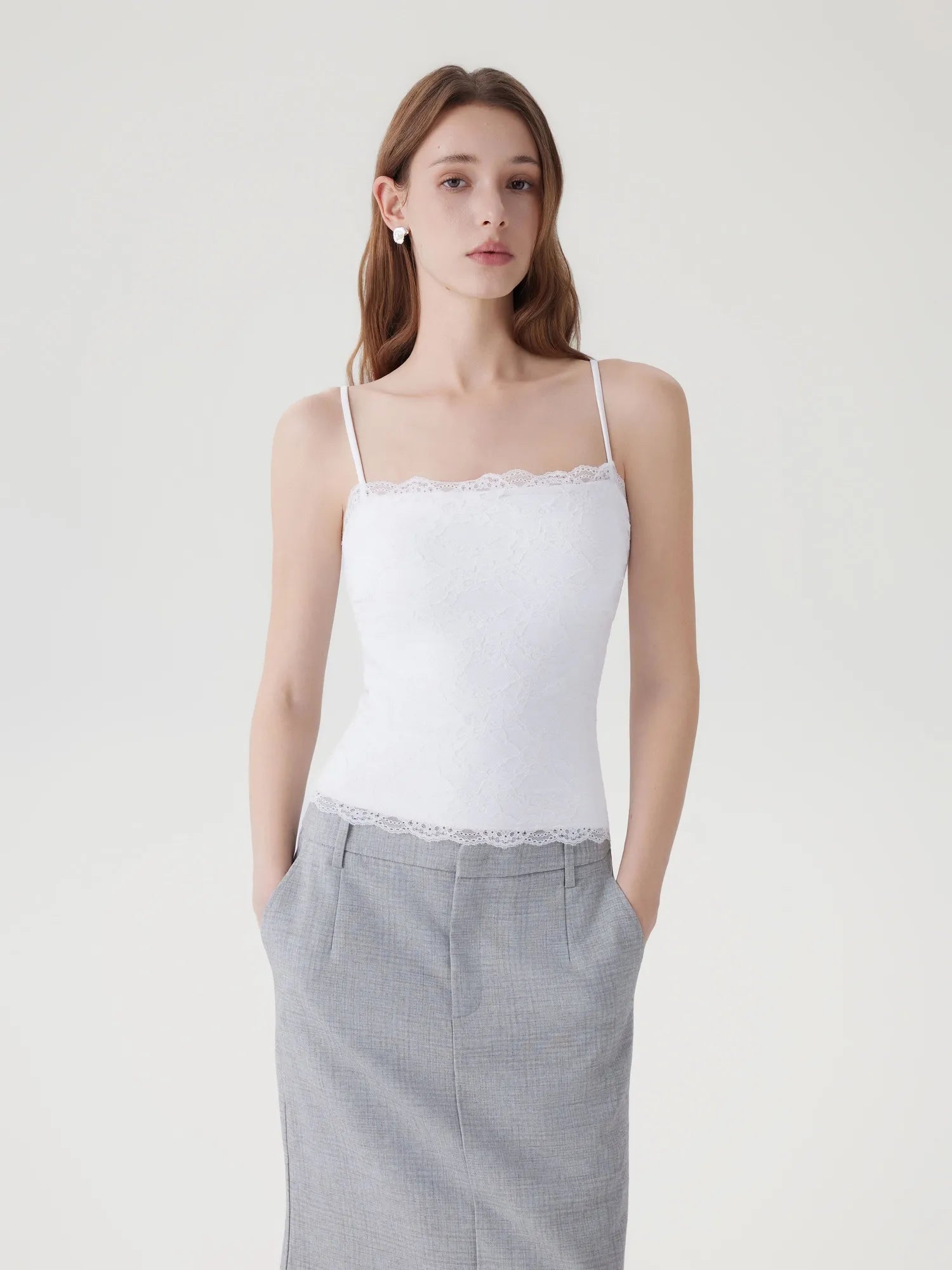 Lace Double Lined Y2K Tank Tops-SUUKSESS-White-XS-SUUKSESS