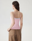 Double Lined Lace Cami Tank Top-SUUKSESS-SUUKSESS