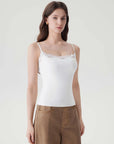 Double Lined Lace Cami Tank Top