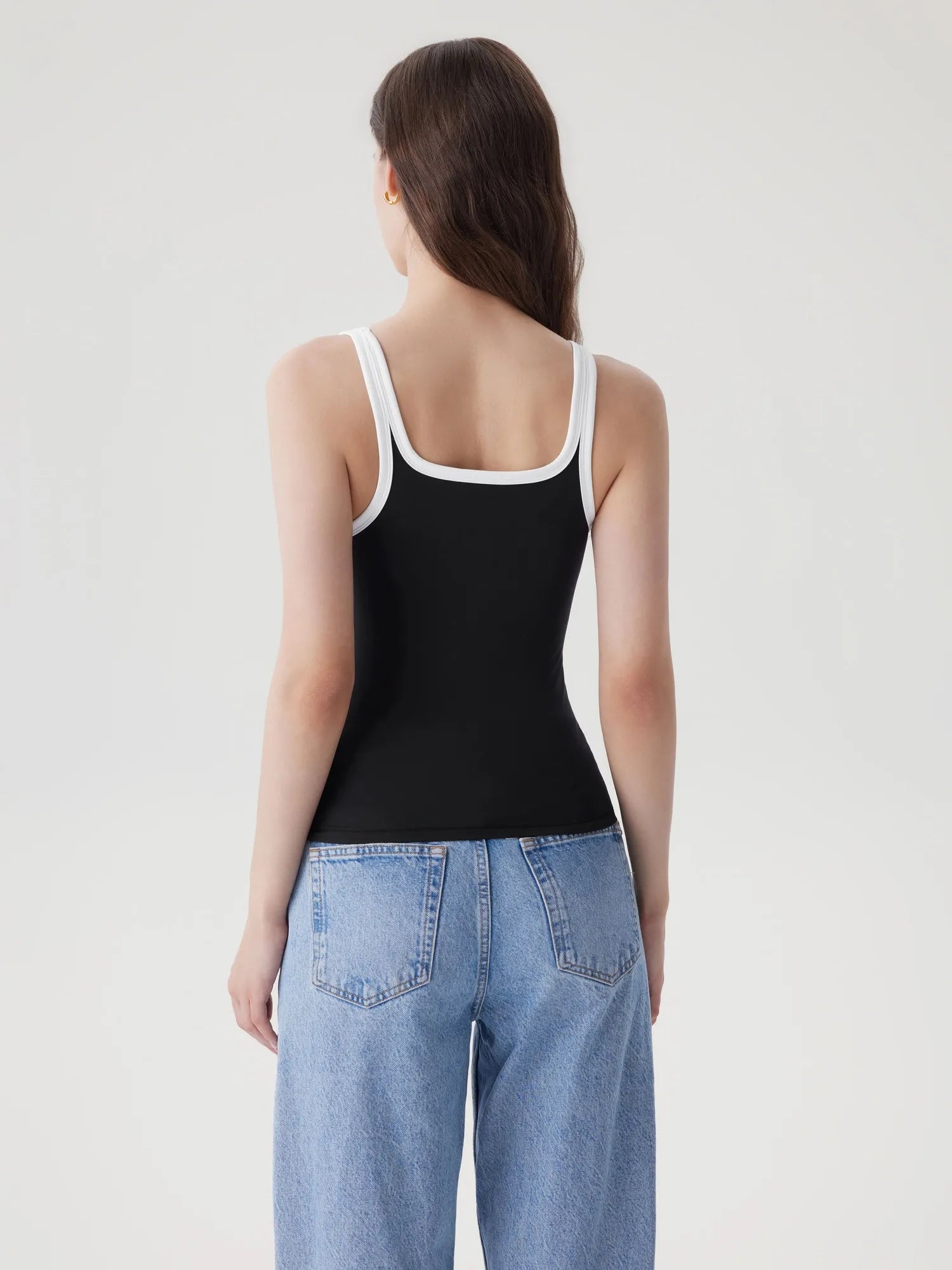 Scoop Neck Double Lined Tank Tops-SUUKSESS-SUUKSESS