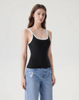 Scoop Neck Double Lined Tank Tops-SUUKSESS-SUUKSESS