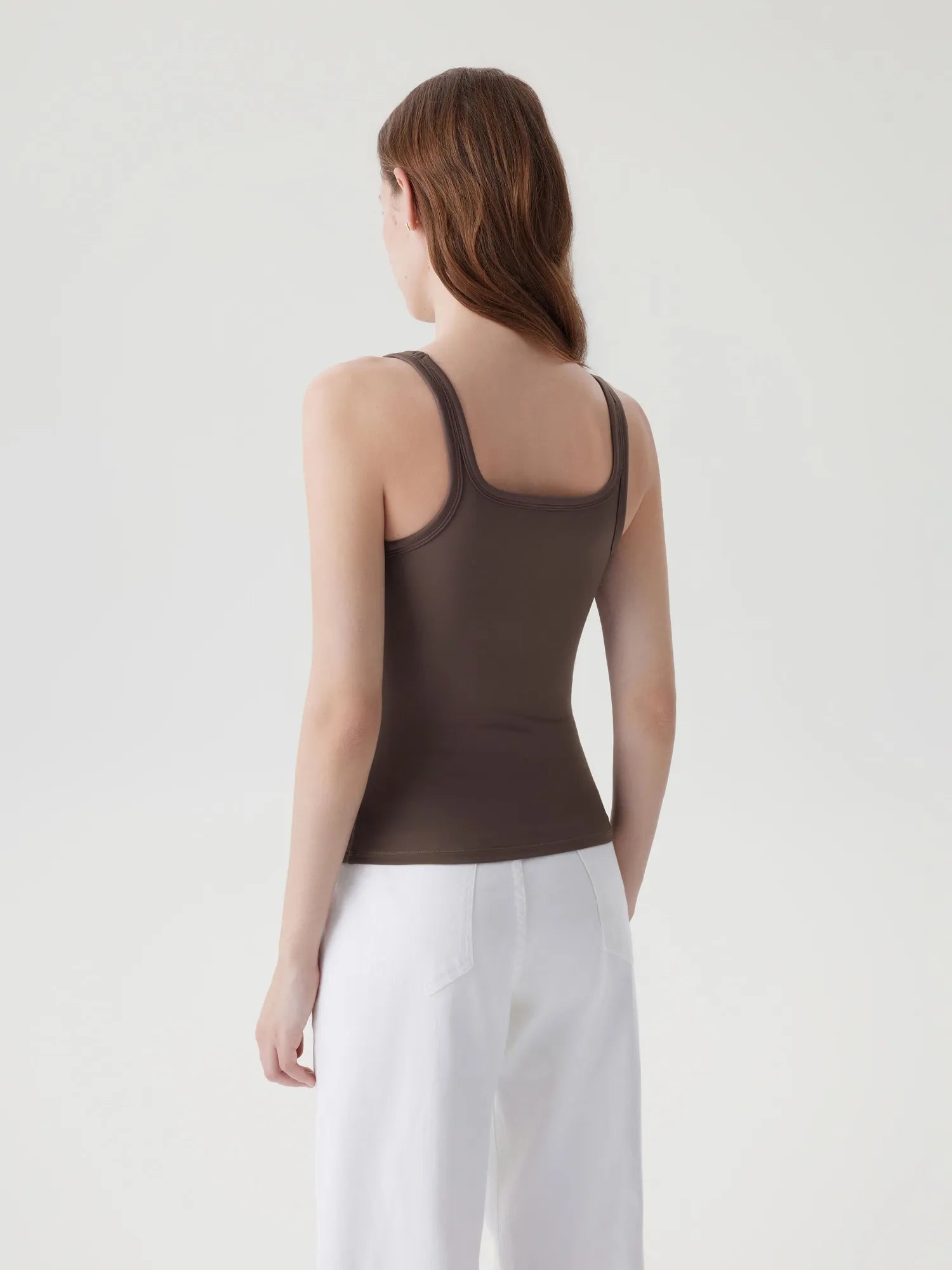 Scoop Neck Double Lined Tank Tops-SUUKSESS-SUUKSESS