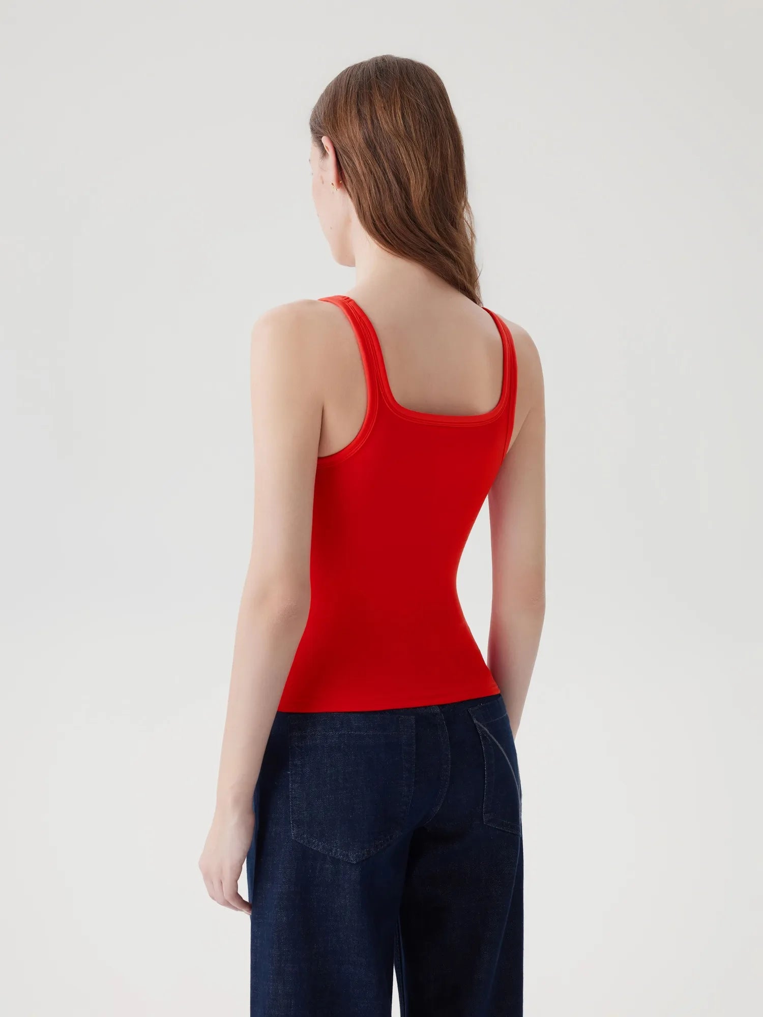 Scoop Neck Double Lined Tank Tops-SUUKSESS-SUUKSESS