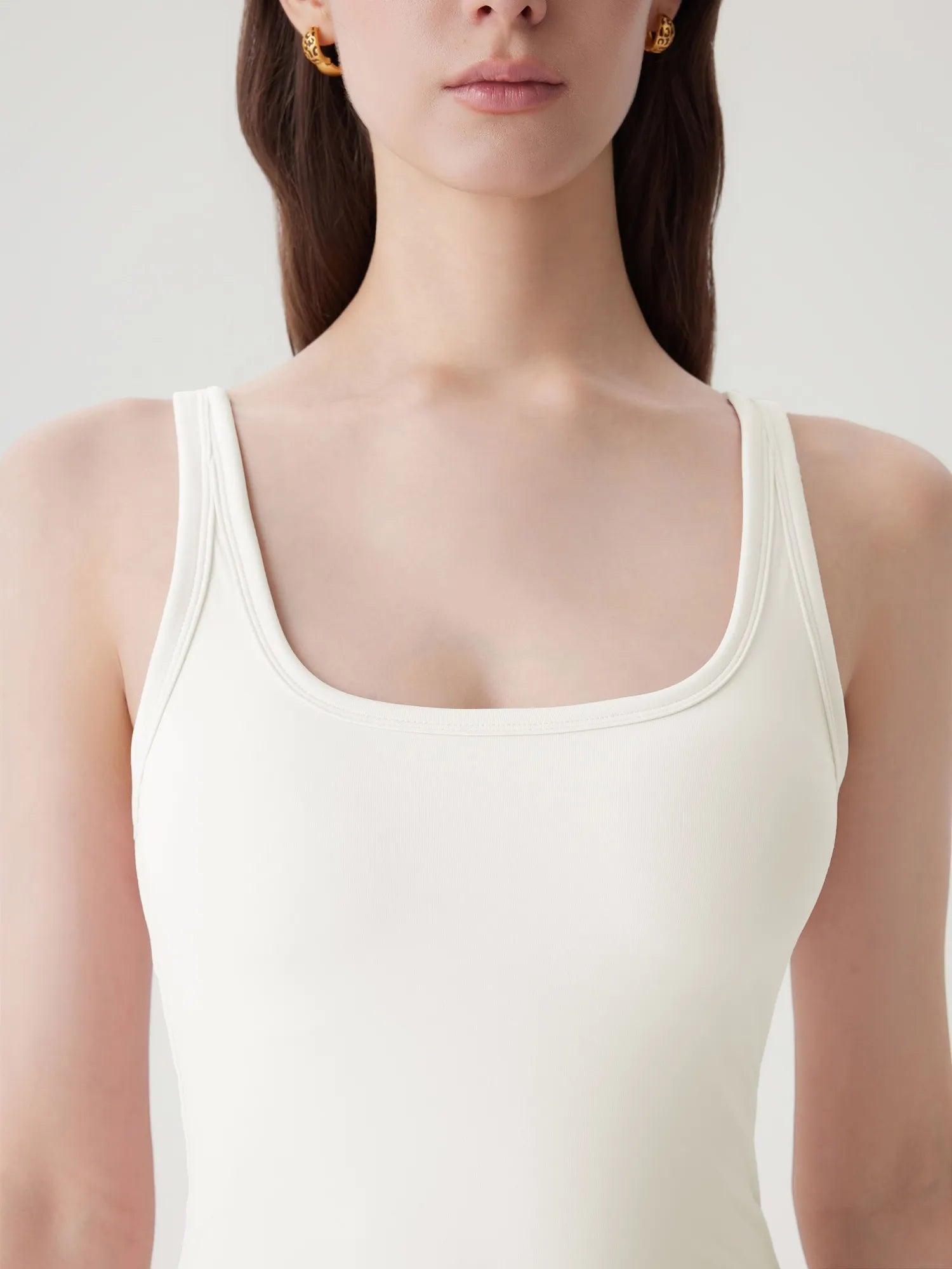 Scoop Neck Double Lined Tank Tops-SUUKSESS-SUUKSESS
