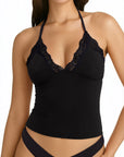 Lace Halter Going Out Tank Top