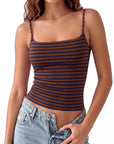 Cotton Double Layer Bra Sleeveless Tops