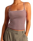 Cotton Double Layer Bra Sleeveless Tops