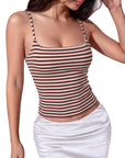 Cotton Double Layer Bra Sleeveless Tops