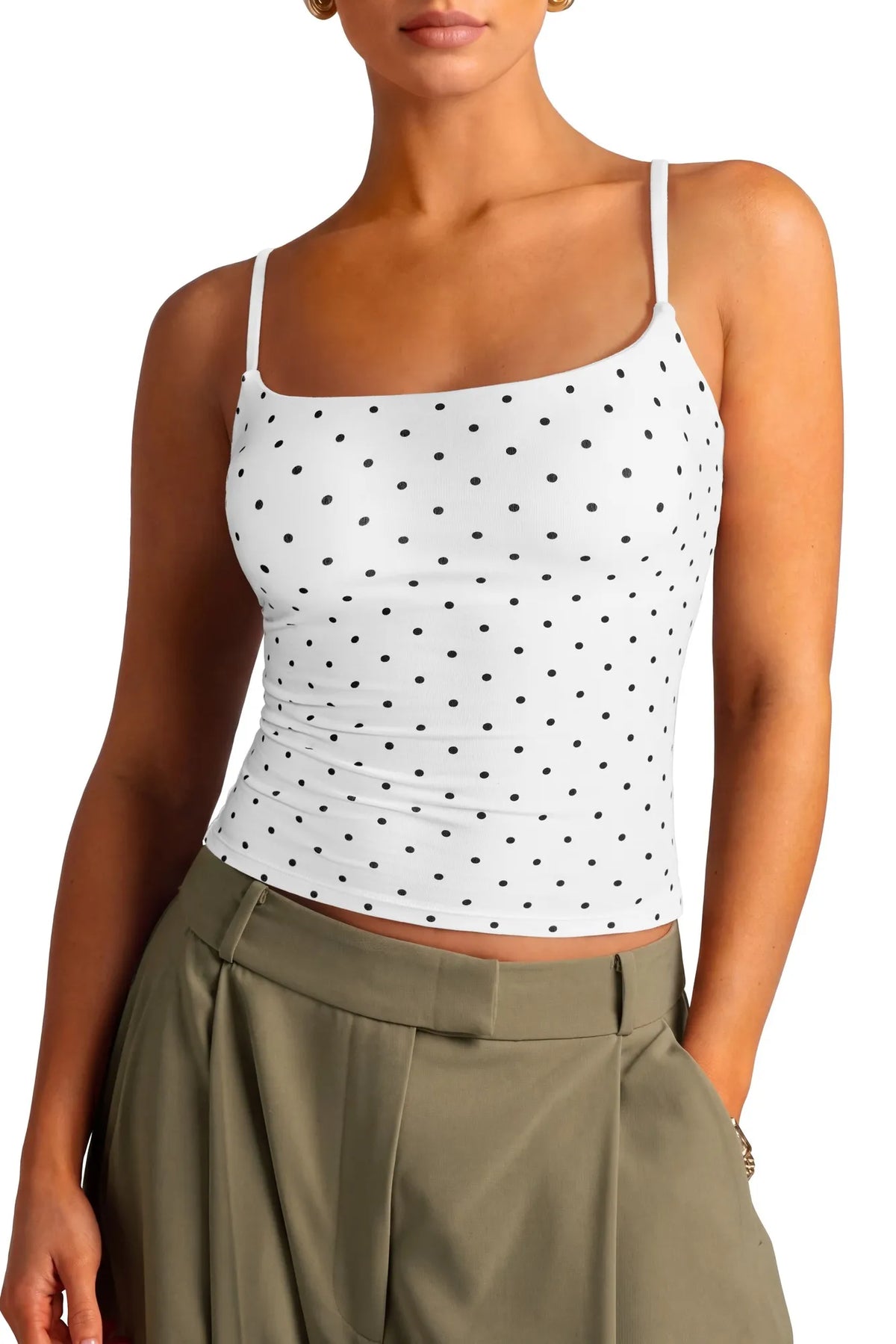 Cotton Double Layer Bra Sleeveless Tops