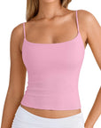 Cotton Double Layer Bra Sleeveless Tops