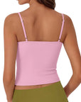 Cotton Double Layer Bra Sleeveless Tops