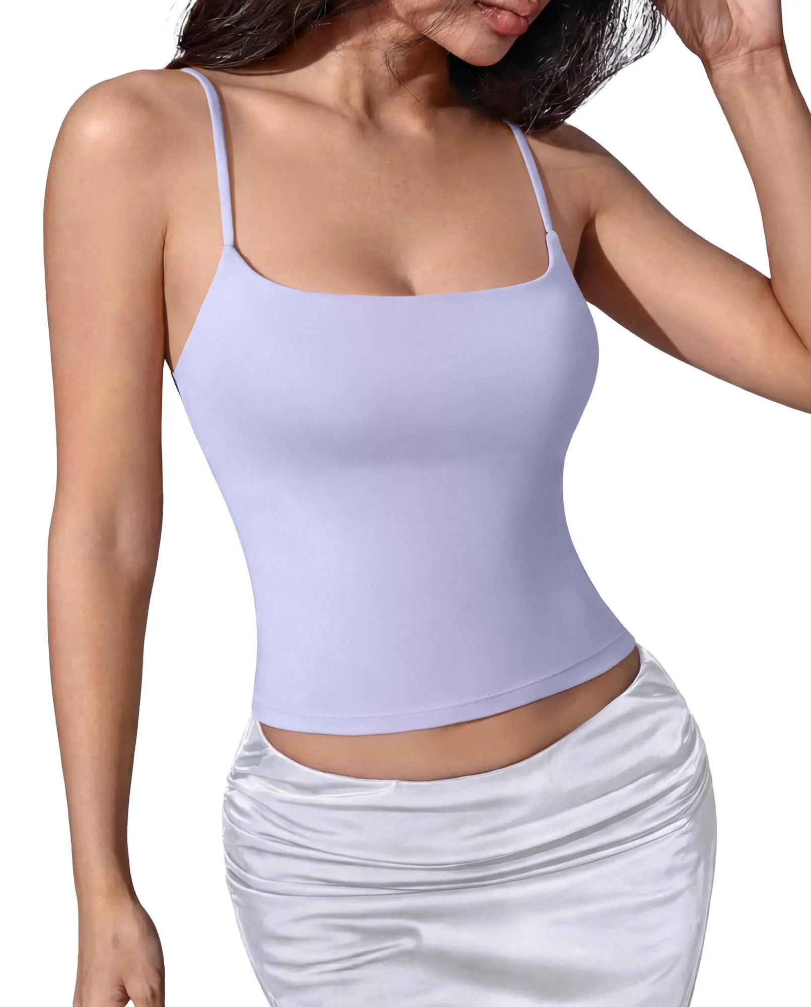 Cotton Double Layer Bra Sleeveless Tops