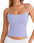 Cotton Double Layer Bra Sleeveless Tops