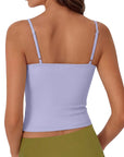 Cotton Double Layer Bra Sleeveless Tops