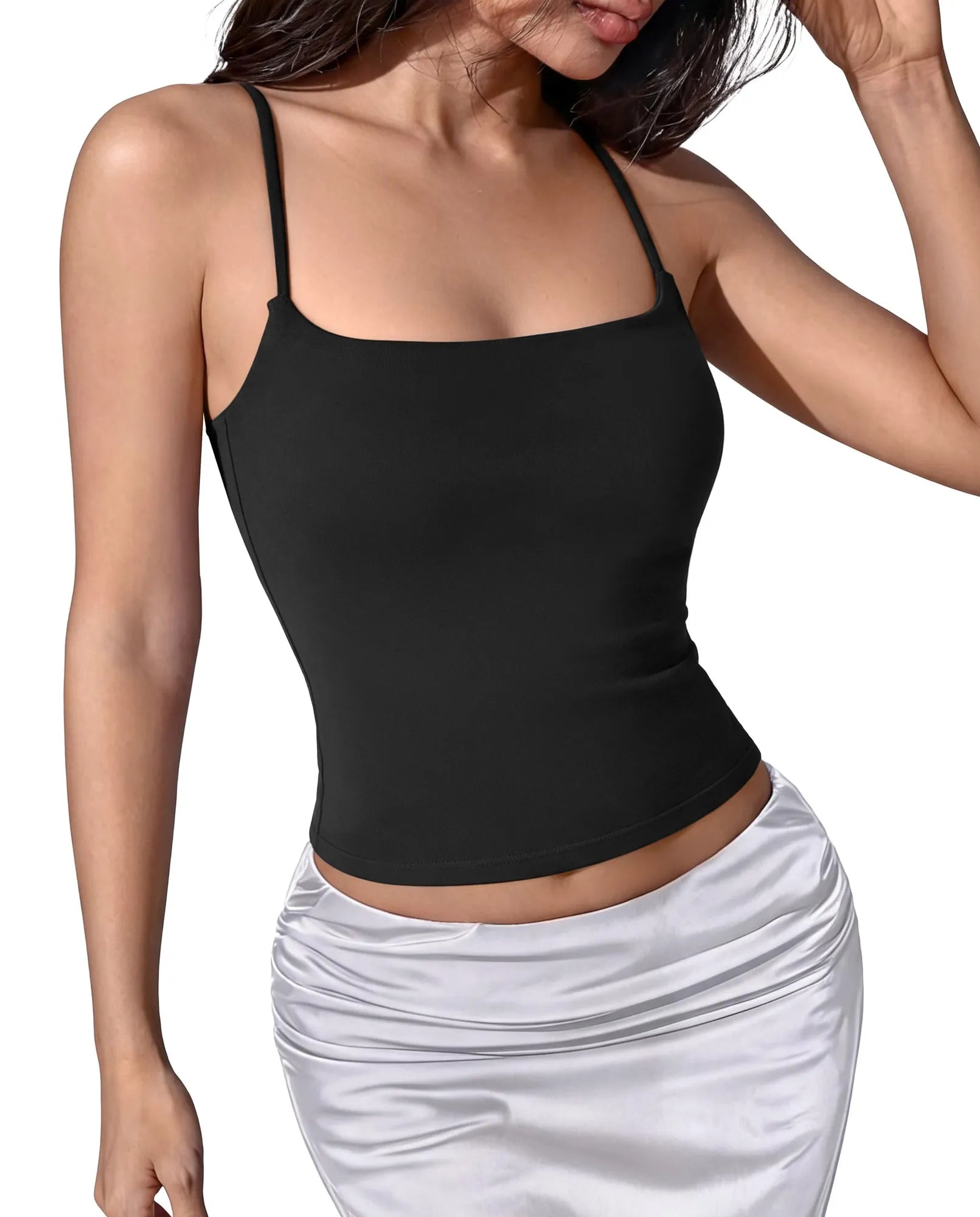 Cotton Double Layer Bra Sleeveless Tops