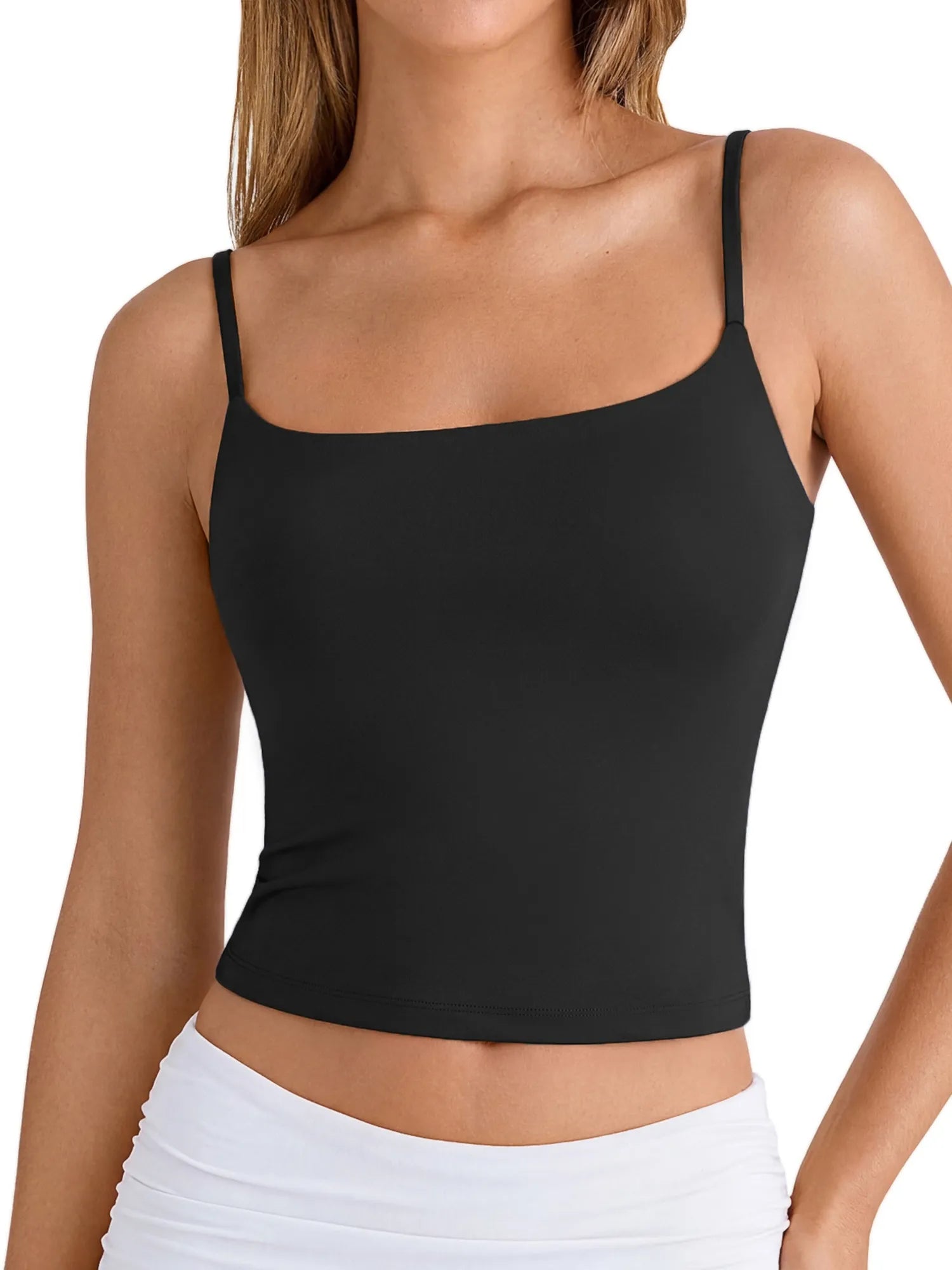 Cotton Double Layer Bra Sleeveless Tops