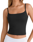 Cotton Double Layer Bra Sleeveless Tops