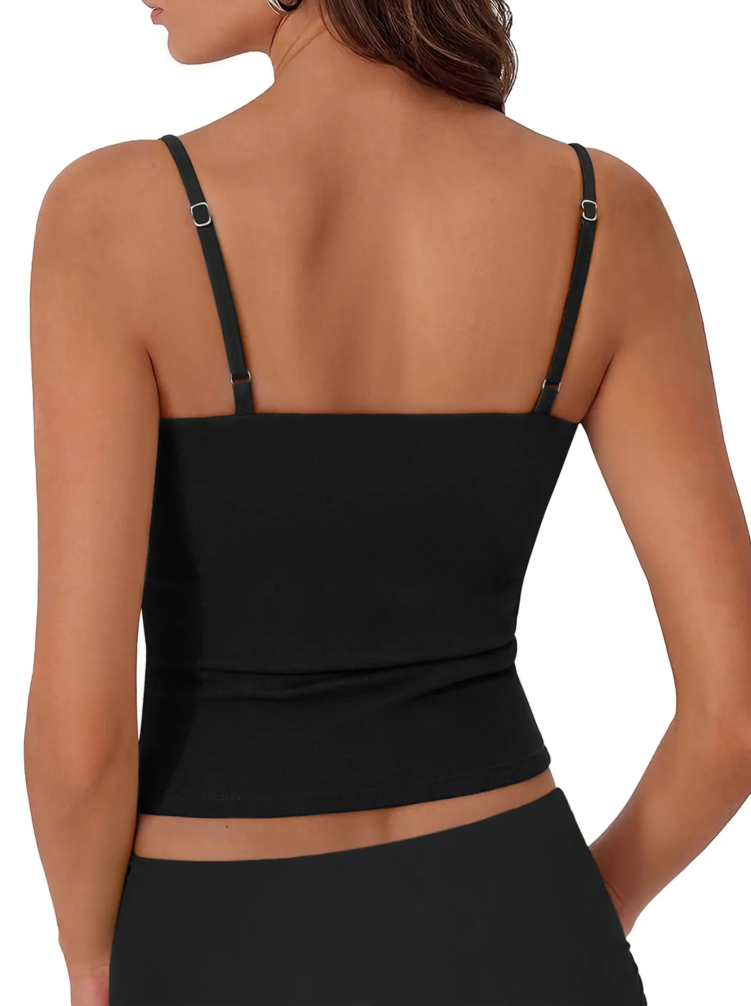 Cotton Double Layer Bra Sleeveless Tops