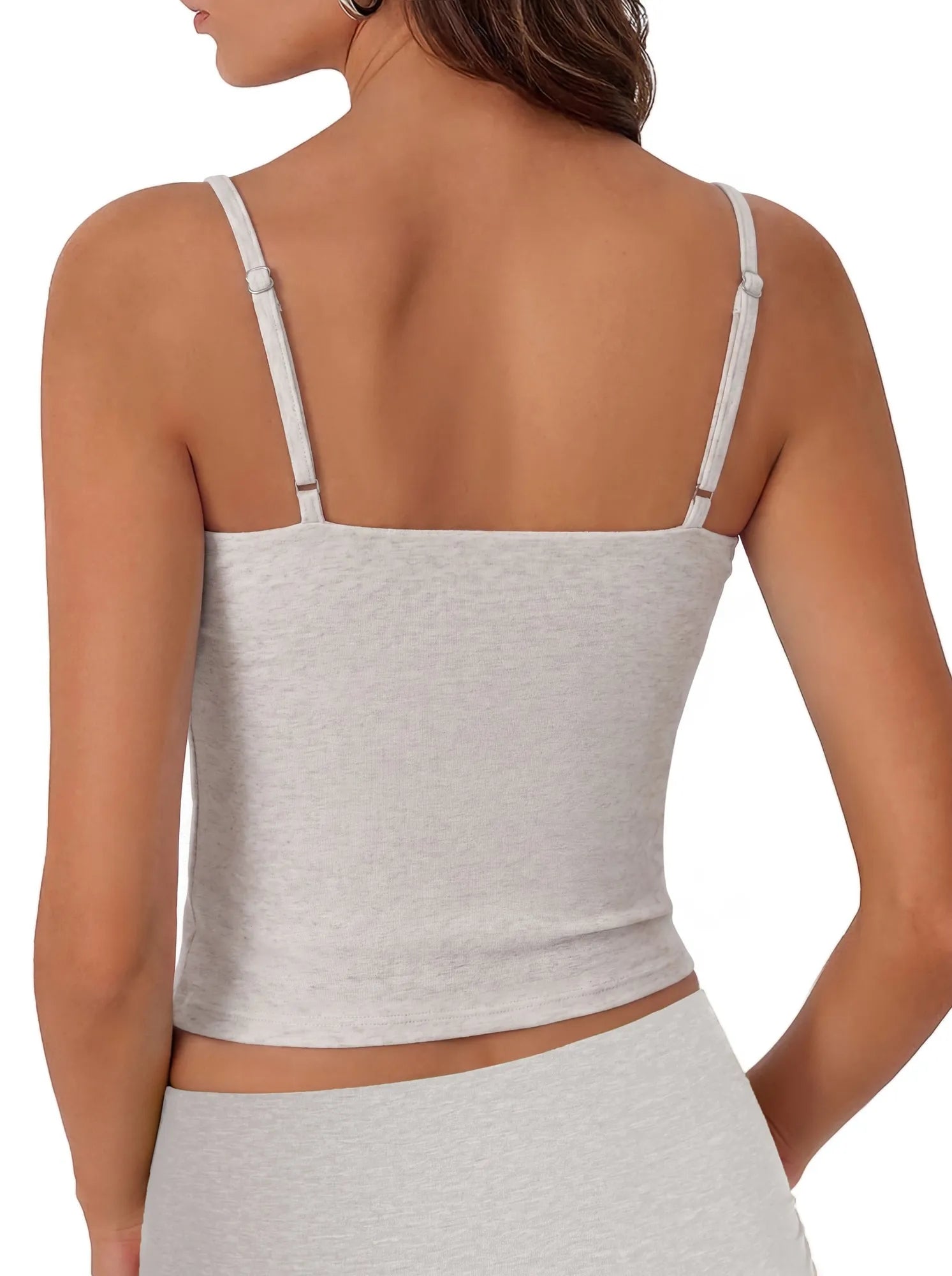 Cotton Double Layer Bra Sleeveless Tops