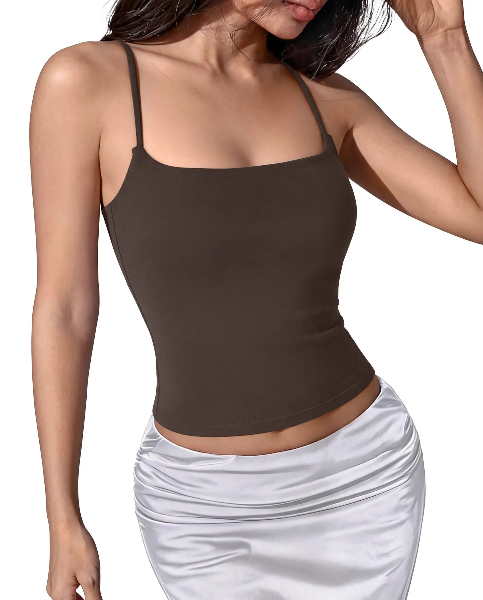 Cotton Double Layer Bra Sleeveless Tops