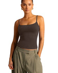 Cotton Double Layer Bra Sleeveless Tops