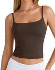 Cotton Double Layer Bra Sleeveless Tops