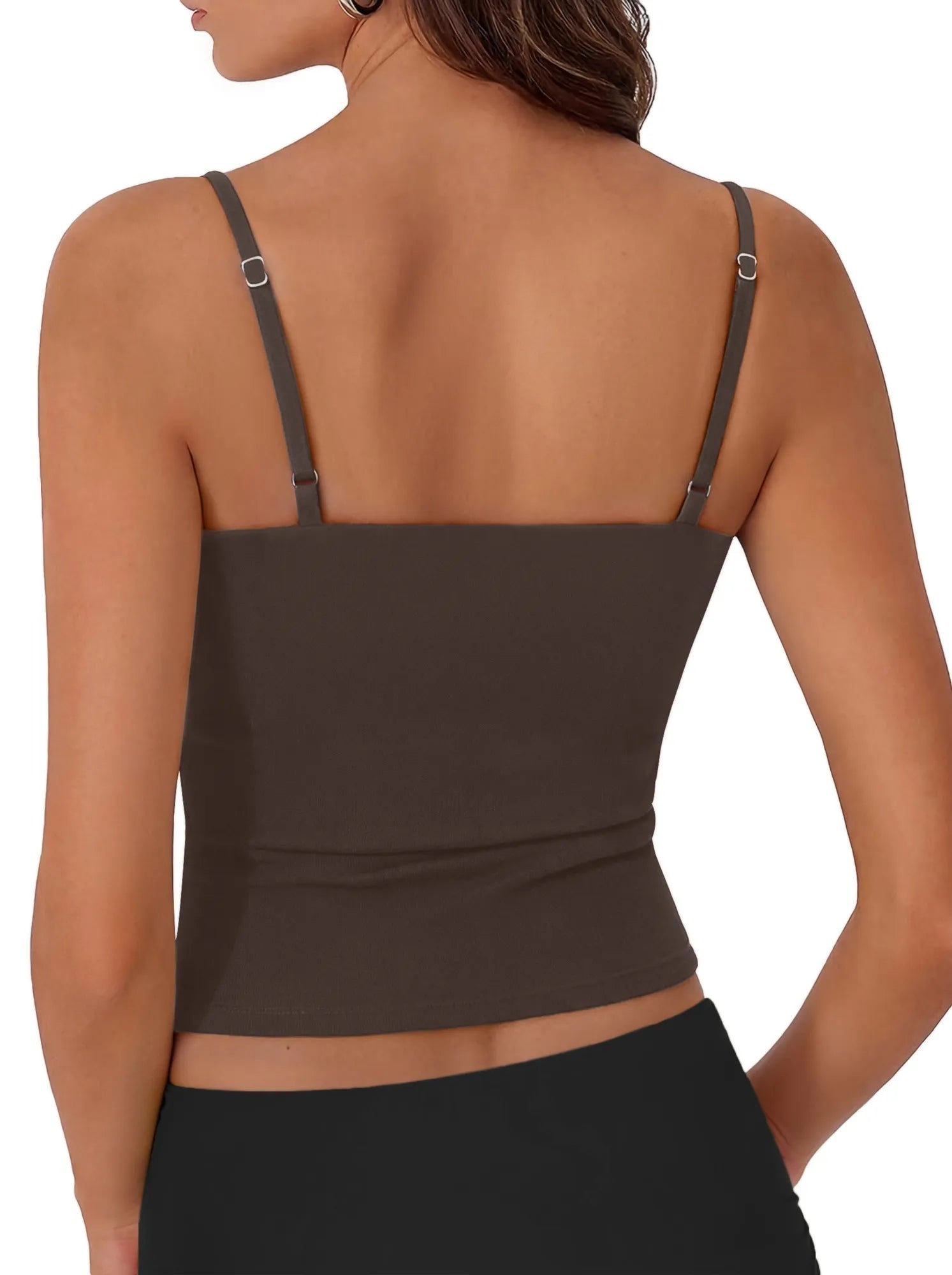 Cotton Double Layer Bra Sleeveless Tops