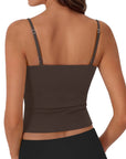 Cotton Double Layer Bra Sleeveless Tops