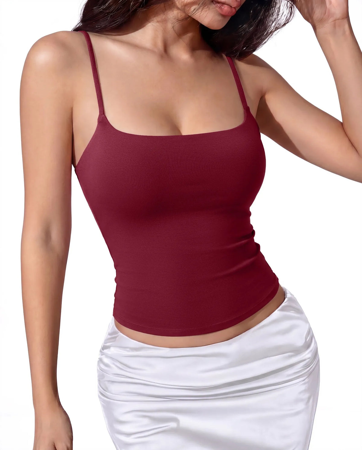 Cotton Double Layer Bra Sleeveless Tops