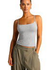 Cotton Double Layer Bra Sleeveless Tops