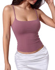 Cotton Double Layer Bra Sleeveless Tops