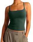Cotton Double Layer Bra Sleeveless Tops