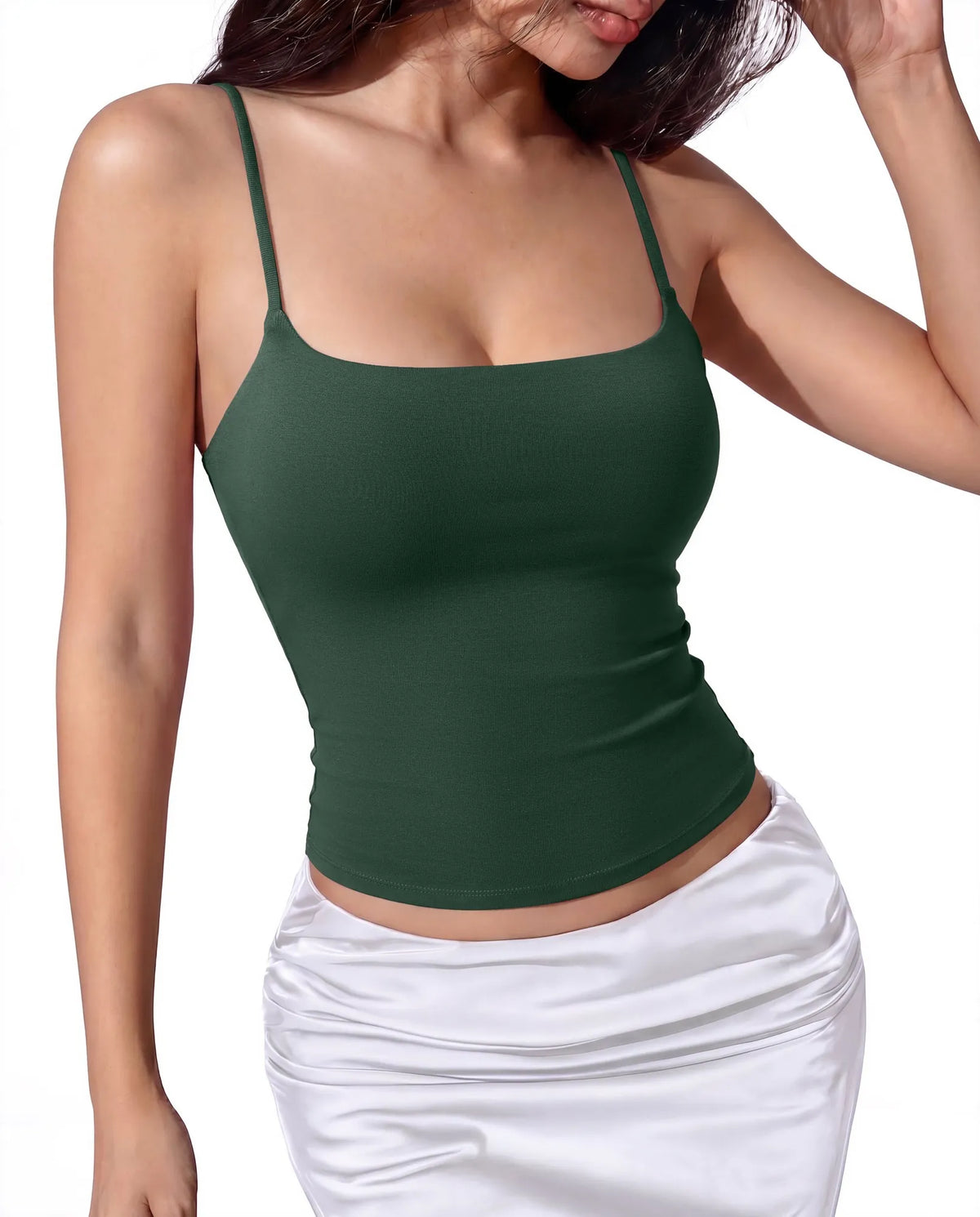 Cotton Double Layer Bra Sleeveless Tops