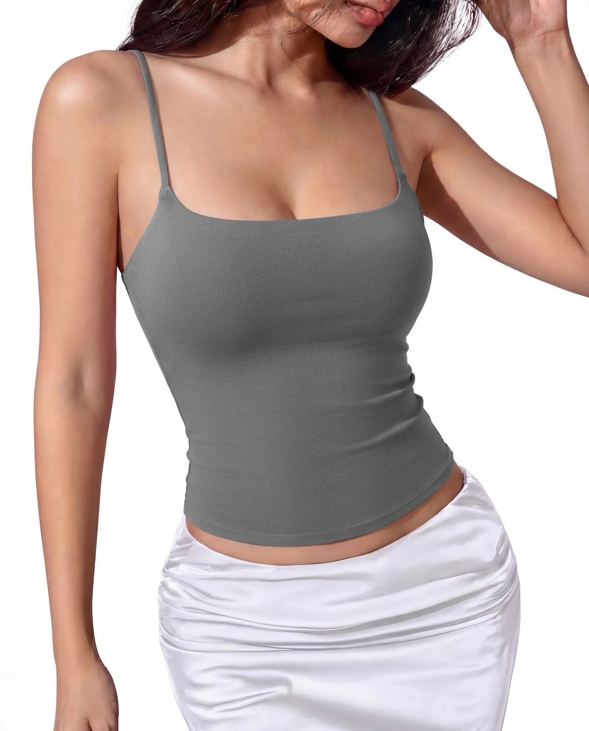 Cotton Double Layer Bra Sleeveless Tops