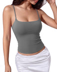 Cotton Double Layer Bra Sleeveless Tops