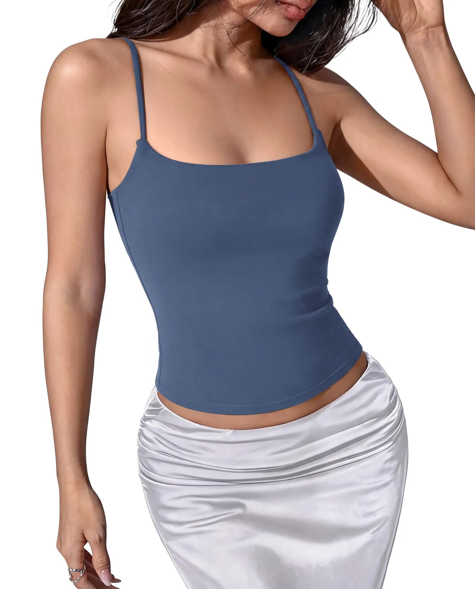 Cotton Double Layer Bra Sleeveless Tops