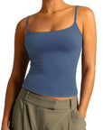 Cotton Double Layer Bra Sleeveless Tops