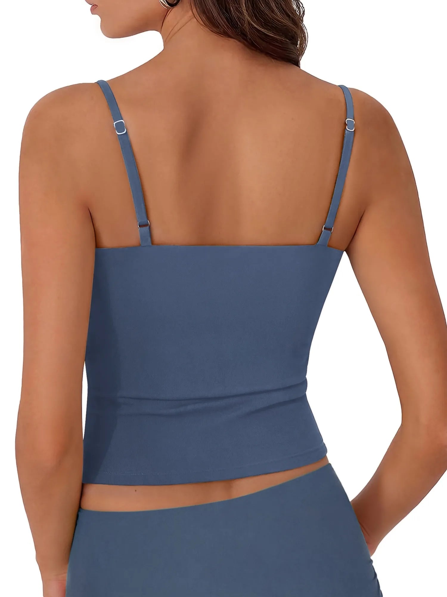 Cotton Double Layer Bra Sleeveless Tops