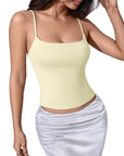 Cotton Double Layer Bra Sleeveless Tops