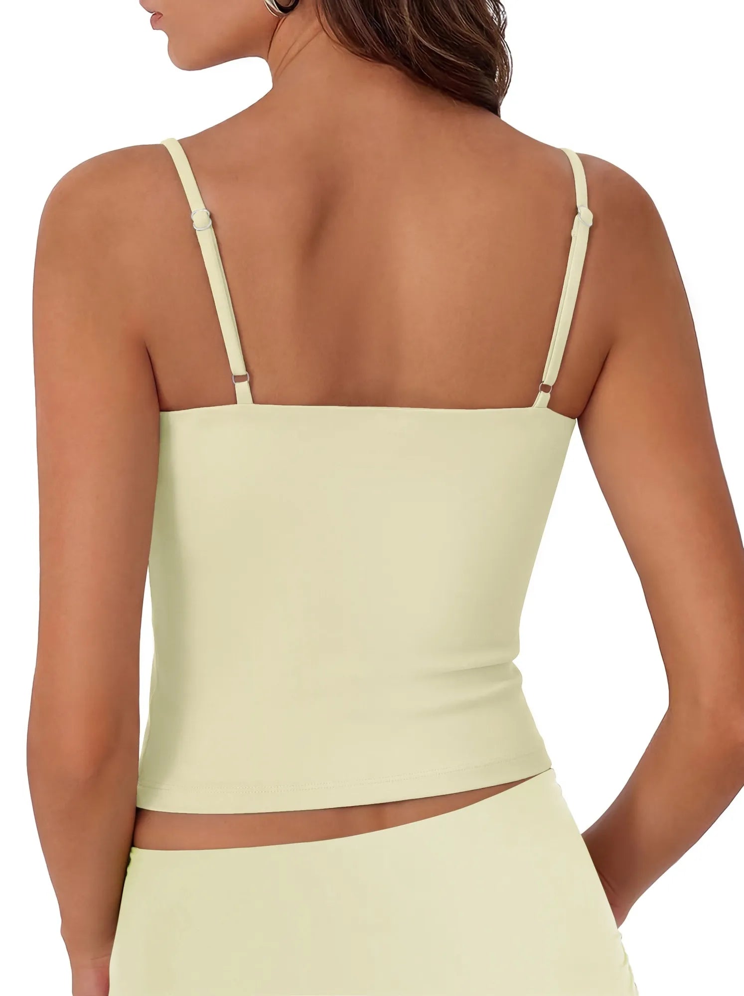 Cotton Double Layer Bra Sleeveless Tops