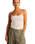 Cotton Double Layer Bra Sleeveless Tops