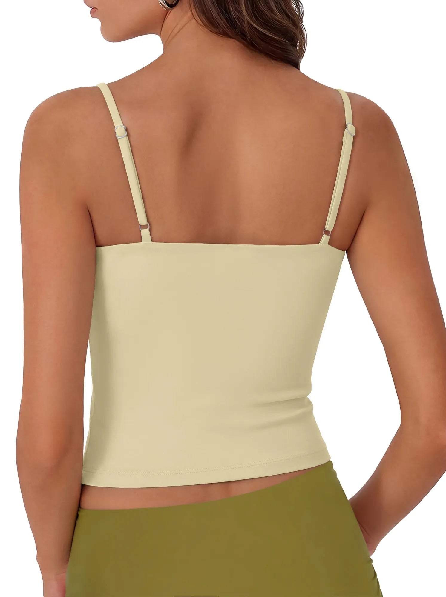 Cotton Double Layer Bra Sleeveless Tops