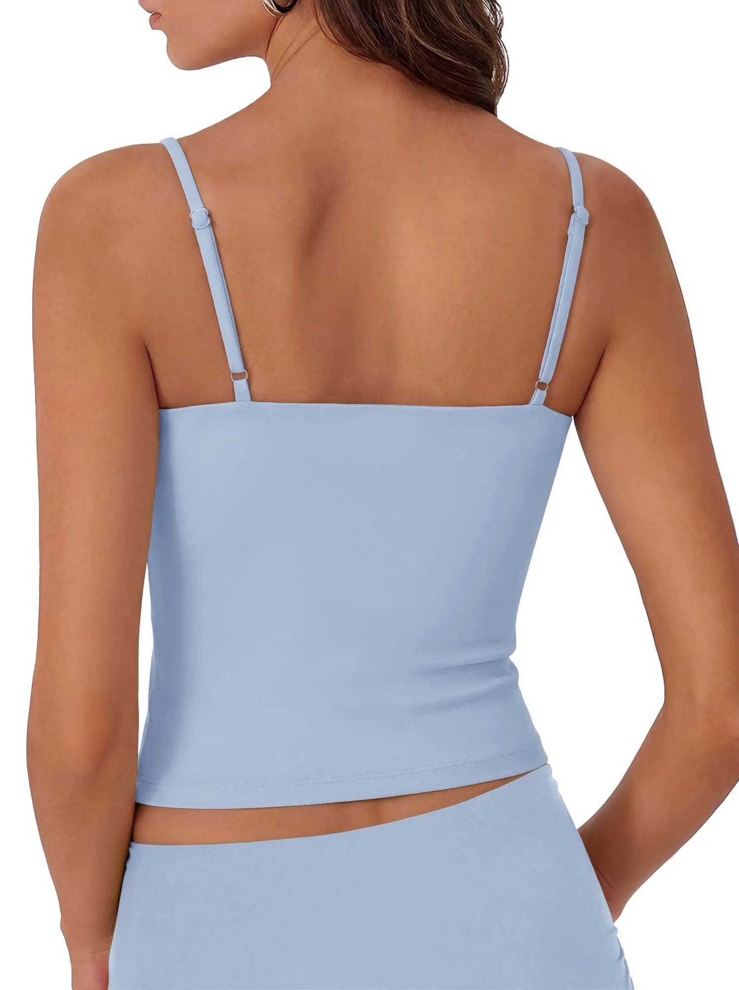 Cotton Double Layer Bra Sleeveless Tops