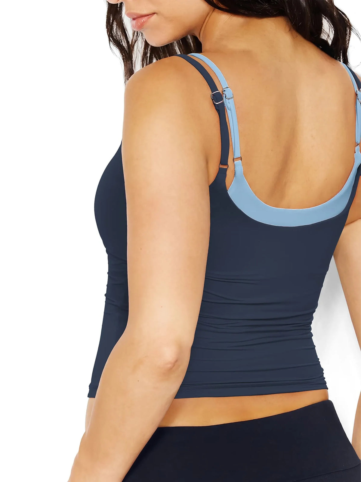 Square Neck Layered Tank Top