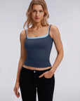 Square Neck Layered Tank Top